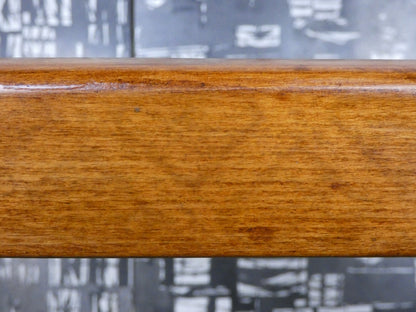 Mid-Century Teak Coffee Table / Bench with Jacqueline Groag Cityscape Design – Reupholstered Seat Pads