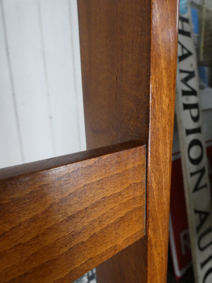 Mid-Century Teak Coffee Table / Bench with Jacqueline Groag Cityscape Design – Reupholstered Seat Pads