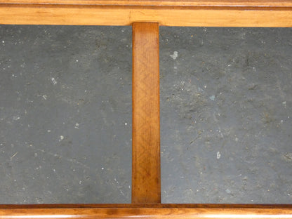 Mid-Century Teak Coffee Table / Bench with Jacqueline Groag Cityscape Design – Reupholstered Seat Pads