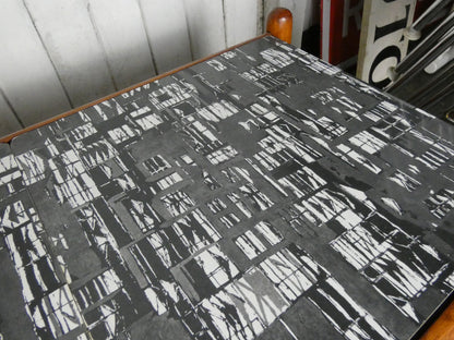 Mid-Century Teak Coffee Table / Bench with Jacqueline Groag Cityscape Design – Reupholstered Seat Pads