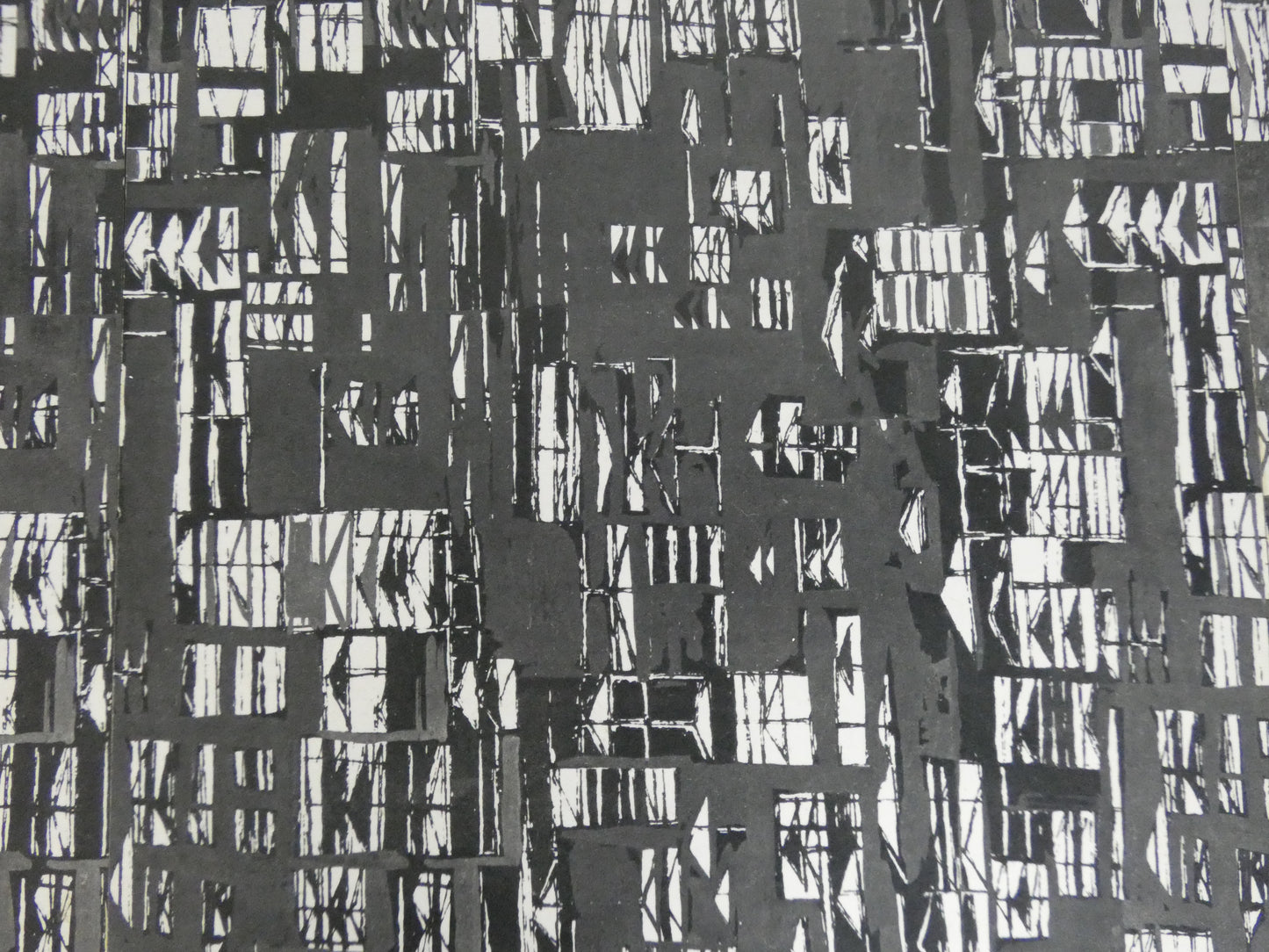 Mid-Century Teak Coffee Table / Bench with Jacqueline Groag Cityscape Design – Reupholstered Seat Pads