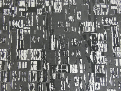 Mid-Century Teak Coffee Table / Bench with Jacqueline Groag Cityscape Design – Reupholstered Seat Pads