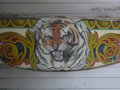Fairground Panel depicting a Tiger  - Original Vintage