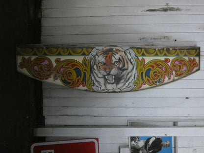Fairground Panel depicting a Tiger  - Original Vintage