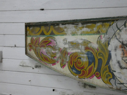 Fairground Panel depicting a Tiger  - Original Vintage
