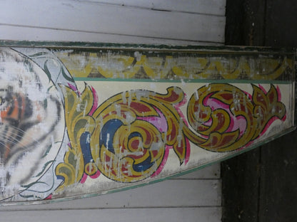 Fairground Panel depicting a Tiger  - Original Vintage
