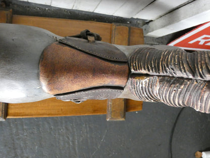 Vintage Miniature Rocking Horse with Horsehair Tail – Handcrafted Wooden base  Rocker