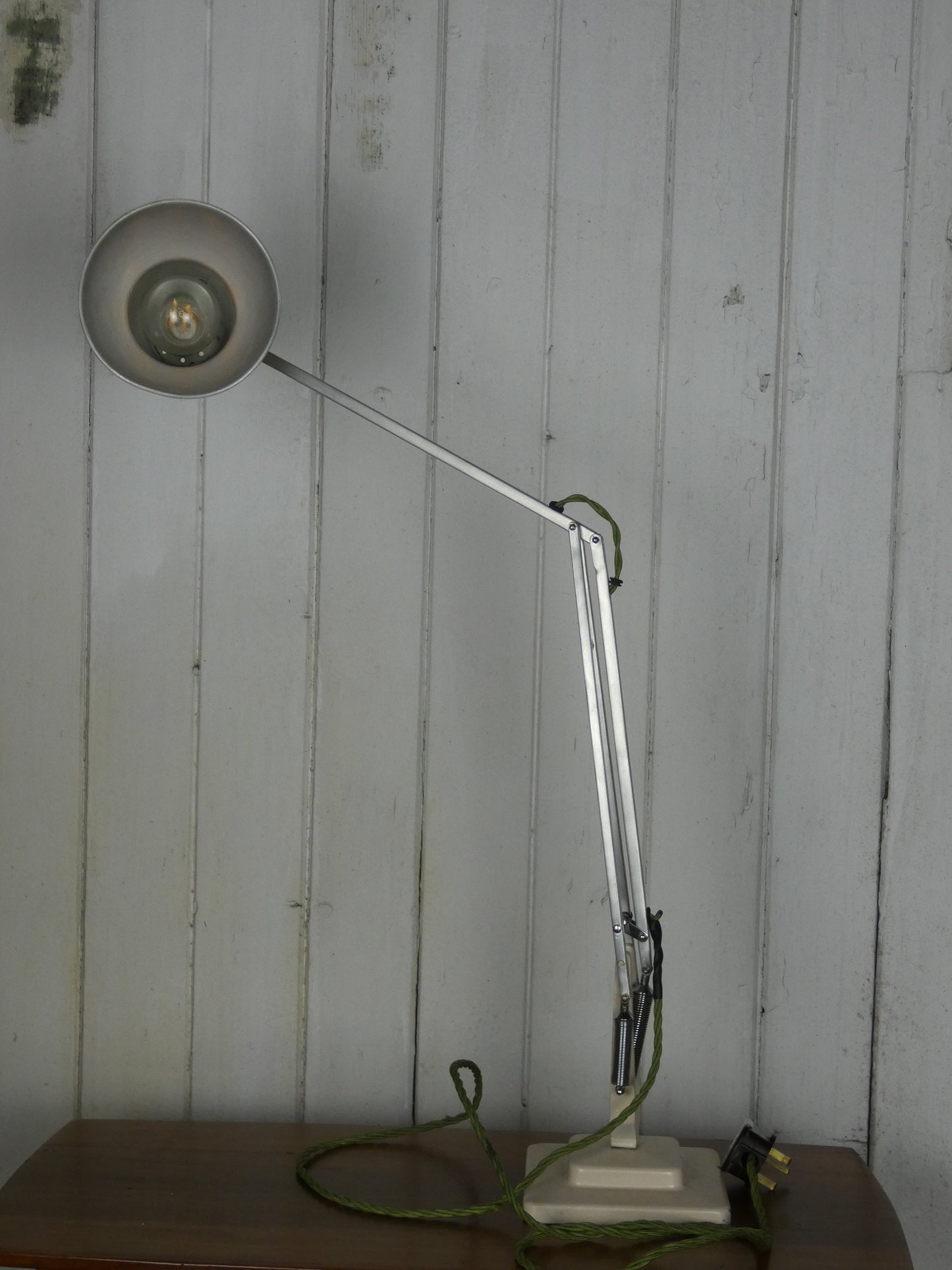 VINTAGE HERBERT TERRY 1227 ANGLEPOISE TWO STEP BASE - -DESK LAMP ( HP)