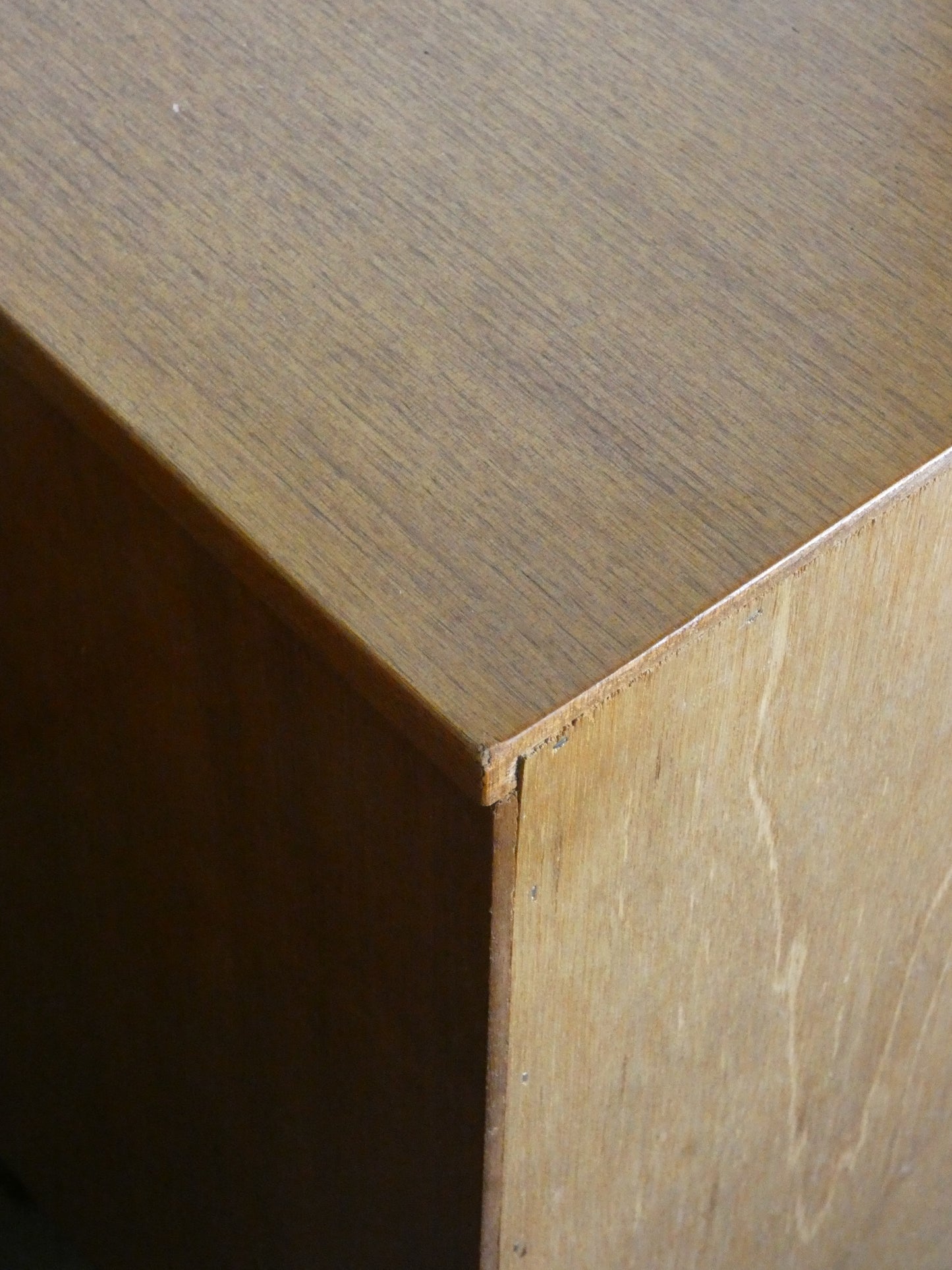 Pair of Mid-Century Teak Wooden Bedroom Side Tables with Two Drawers & Splayed Legs