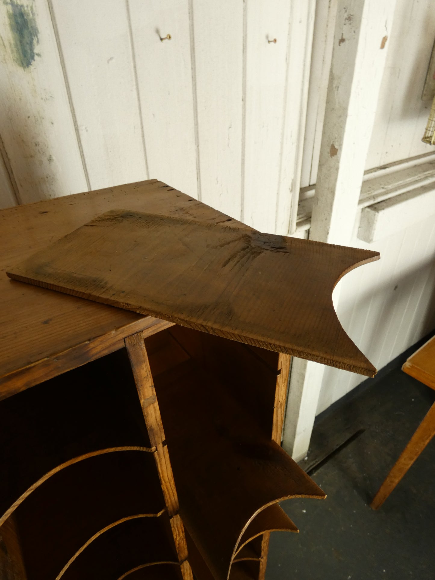 Pine Pigeon Hole & Wine Holder – Fully Cleaned & Waxed Kitchen Storage