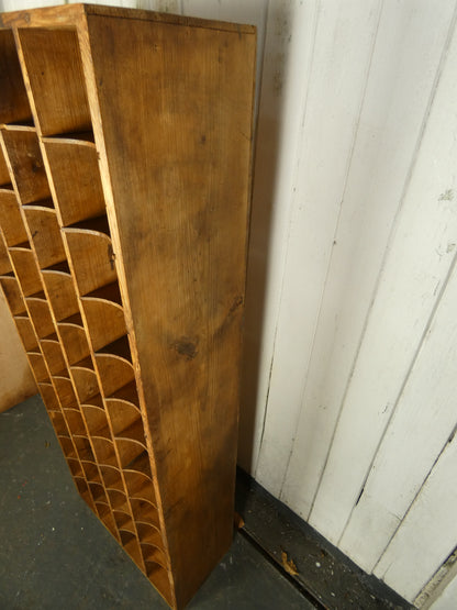 Pine Pigeon Hole & Wine Holder – Fully Cleaned & Waxed Kitchen Storage