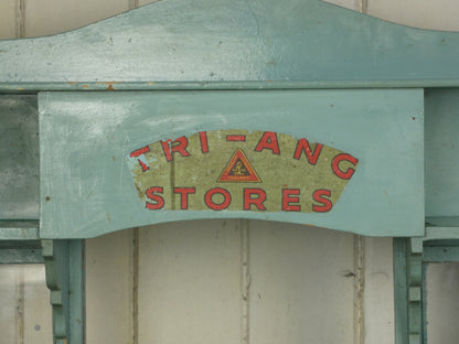 Vintage Tri-ang Wooden Toy Shop Display Cabinet