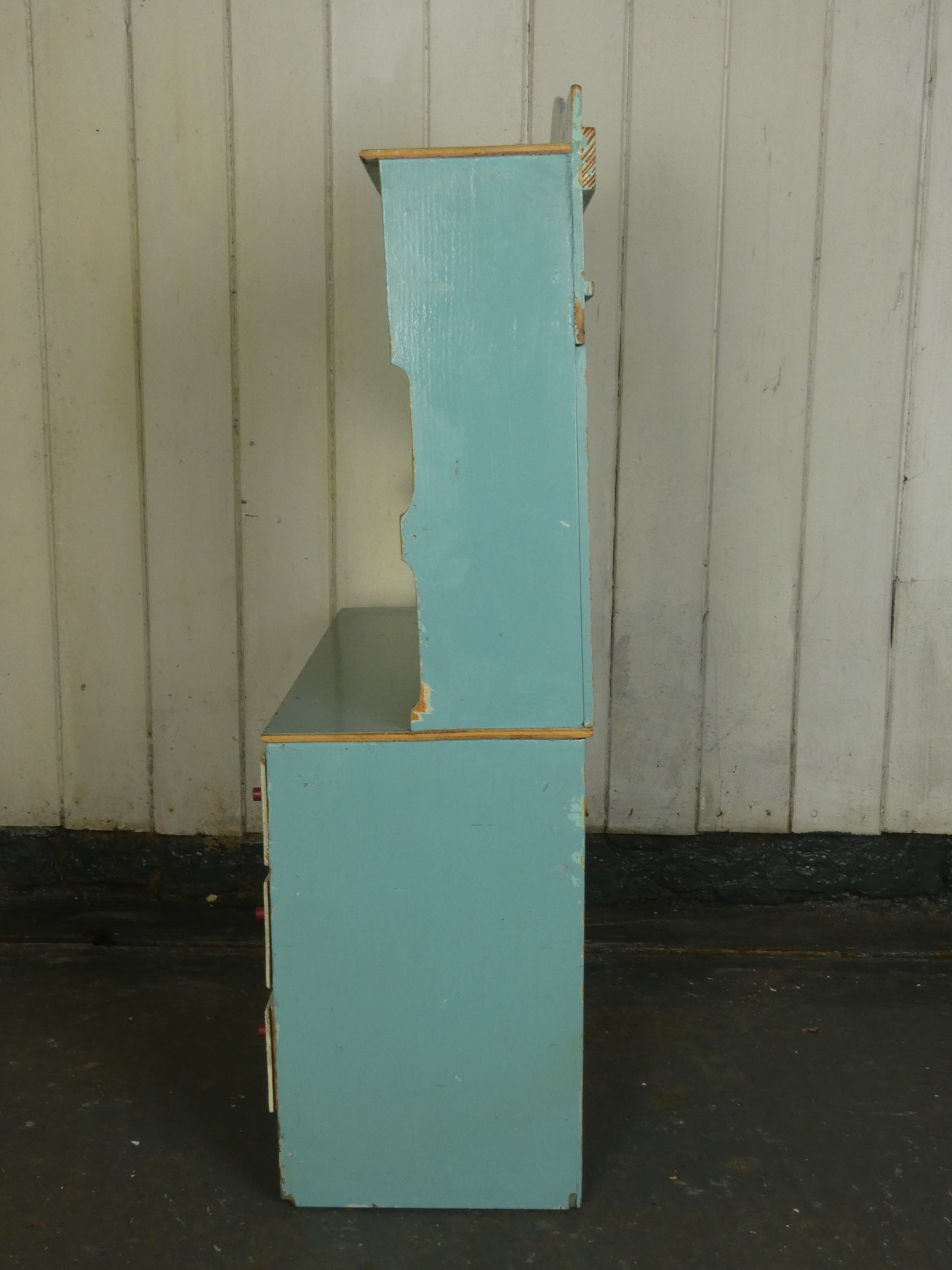 Vintage Tri-ang Wooden Toy Shop Display Cabinet