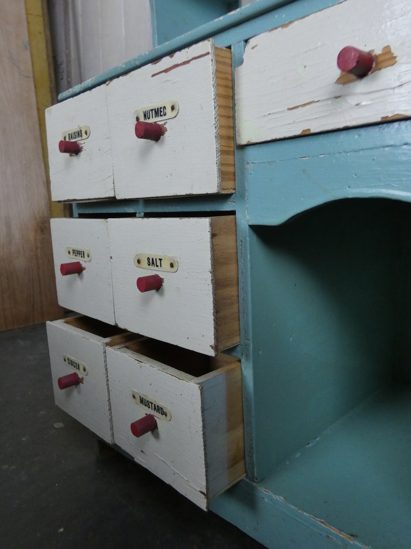 Vintage Tri-ang Wooden Toy Shop Display Cabinet