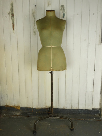 Vintage Tailor’s Dressmaker’s Mannequin on Metal Stand