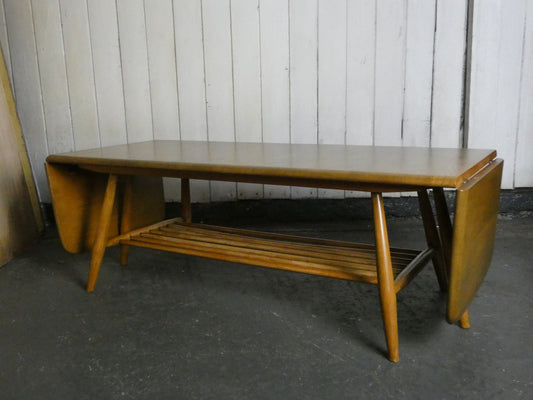 Ercol 456 Drop Leaf Coffee Table in Blonde Elm – Rare Windsor Design