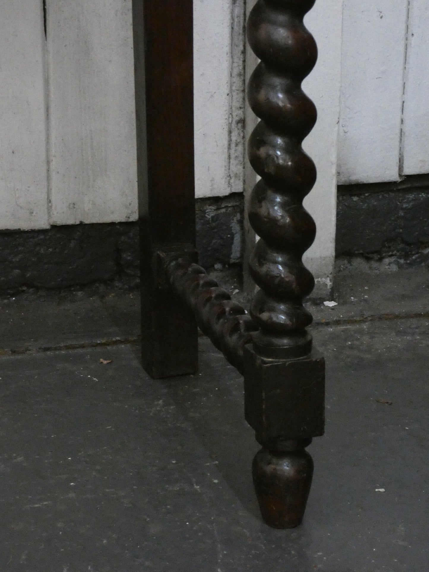 Late Victorian Carved Oak Hall Table with Pierced Gallery Back, Circa 1900