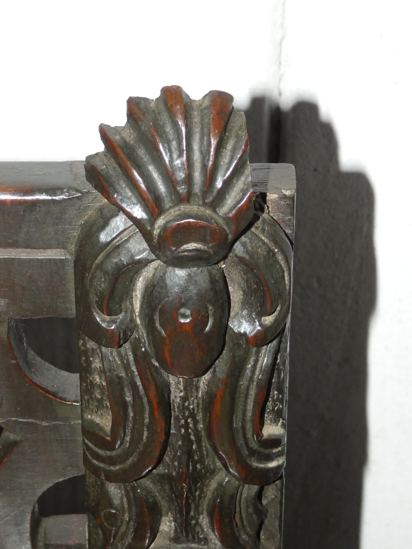 Late Victorian Carved Oak Hall Table with Pierced Gallery Back, Circa 1900