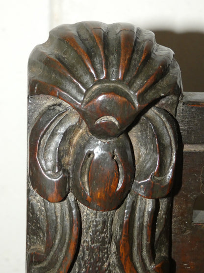 Late Victorian Carved Oak Hall Table with Pierced Gallery Back, Circa 1900