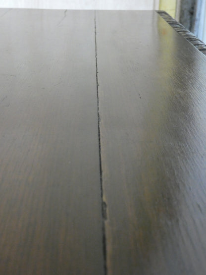 Late Victorian Carved Oak Hall Table with Pierced Gallery Back, Circa 1900