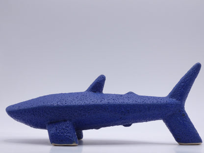 West German Pottery Shark Figurine – Mid-Century Modern Ceramic Sculpture