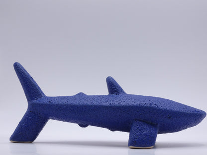 West German Pottery Shark Figurine – Mid-Century Modern Ceramic Sculpture