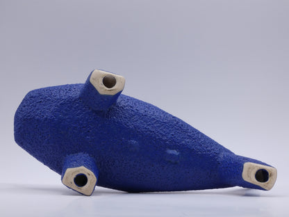 West German Pottery Shark Figurine – Mid-Century Modern Ceramic Sculpture