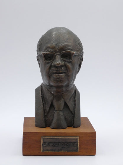 Bronze Bust of Dr Forrest C. Shaklee – Vintage Figurative Sculpture