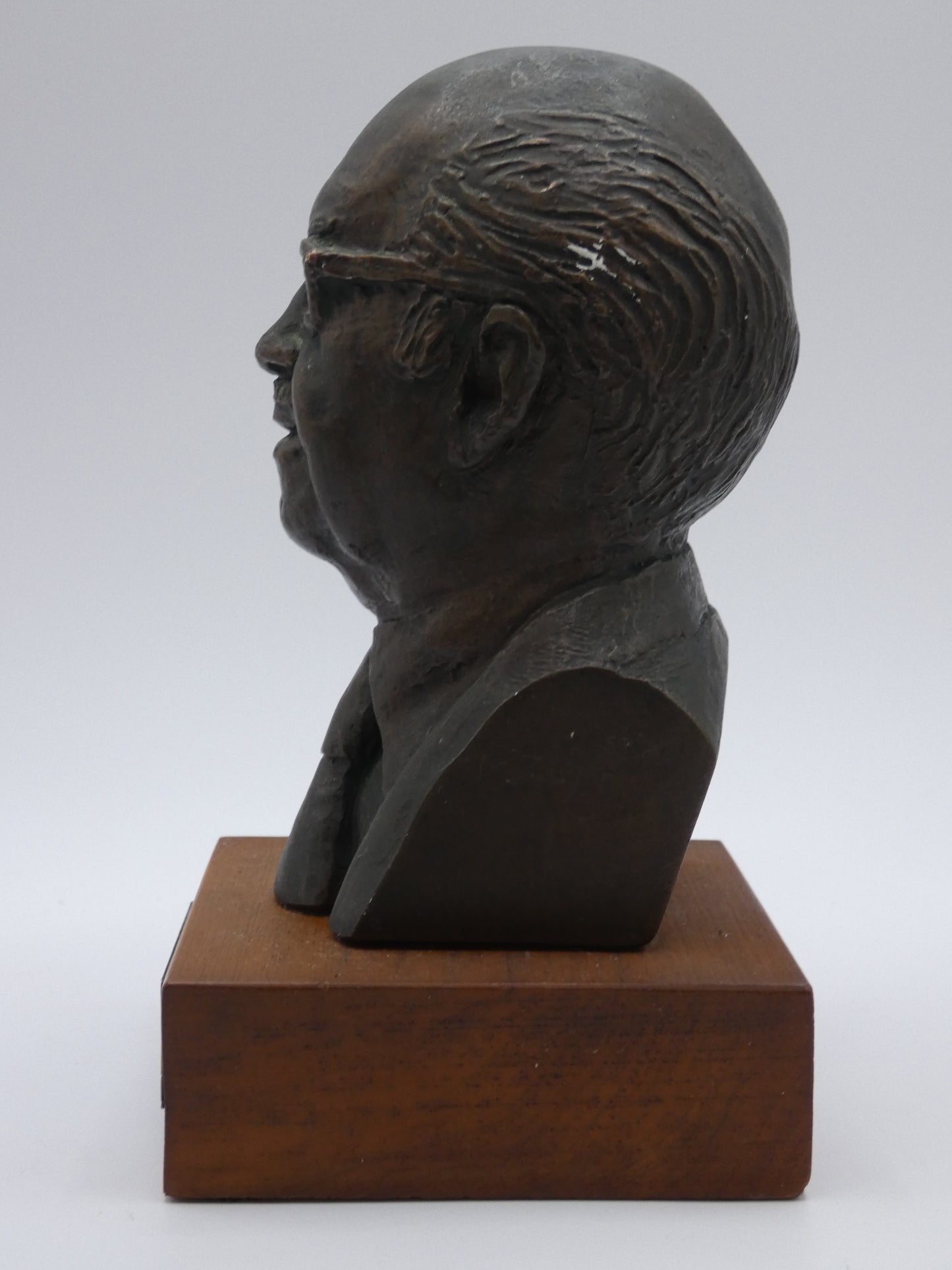 Bronze Bust of Dr Forrest C. Shaklee – Vintage Figurative Sculpture