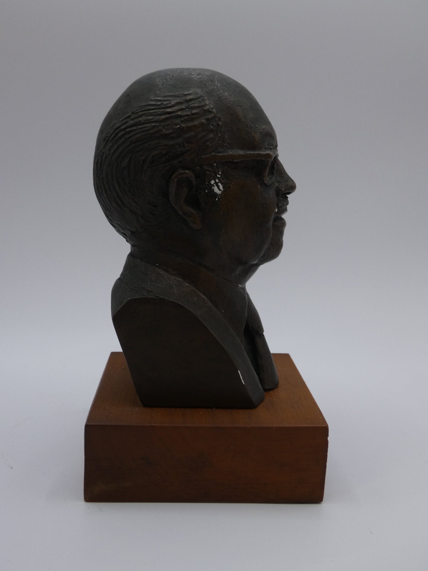 Bronze Bust of Dr Forrest C. Shaklee – Vintage Figurative Sculpture