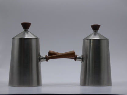 Robert Welch Old Hall Campden Coffee Pot Set – Mid-Century Stainless Steel, England 1950s