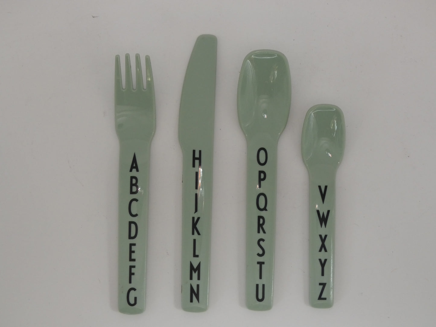 Design Letters Kids Cutlery Set  - Typography by Arne Jacobson