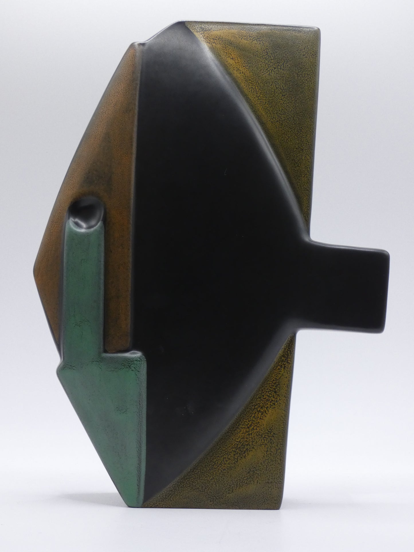 This striking CUIILA “I Cases” ceramic  FISH sculpture vase is a contemporary art piece that blends