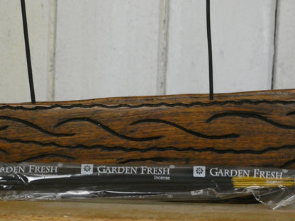 Vintage Hand-Carved Wooden Incense Holder – Rustic Artisan Burner