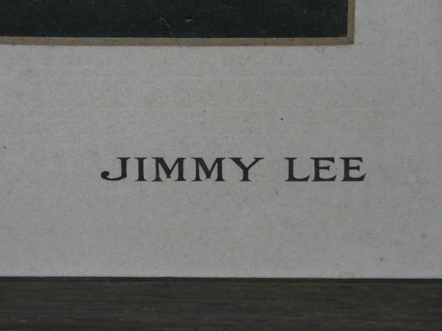 Vintage Portrait Photograph of “Jimmy Lee” | 1940s–1950s Character Study | Framed Black & White Photography