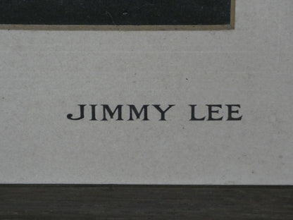 Vintage Portrait Photograph of “Jimmy Lee” | 1940s–1950s Character Study | Framed Black & White Photography