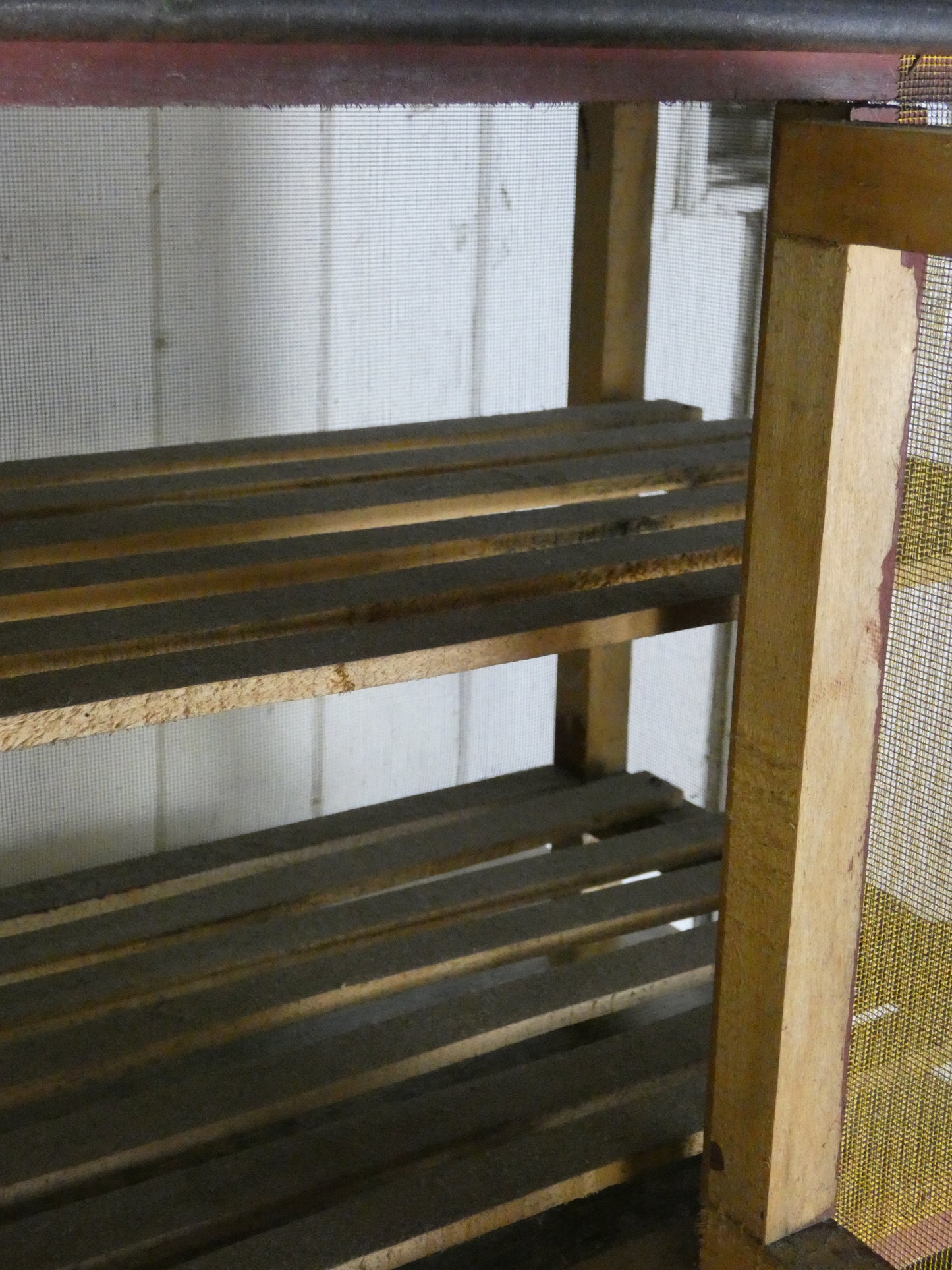 Vintage French Cheese Storage Cabinet | Rustic Wooden Larder Cupboard with Mesh Doors | 49.5cm