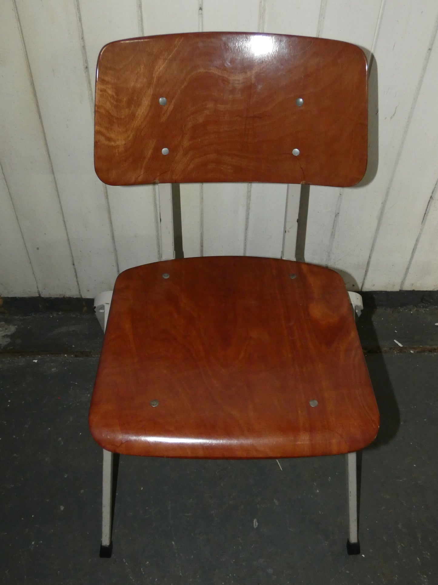 Mid Century Galvanitas Chairs – Vintage Dutch Industrial Stacking Dining Chairs