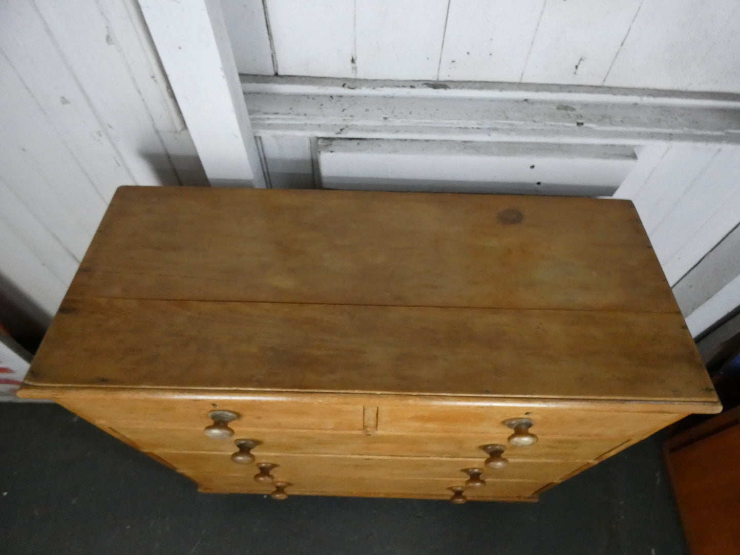 Victorian Chest of Drawers c.1890 – Antique Solid Wood 4 Drawer Cabinet – Original Character Storage