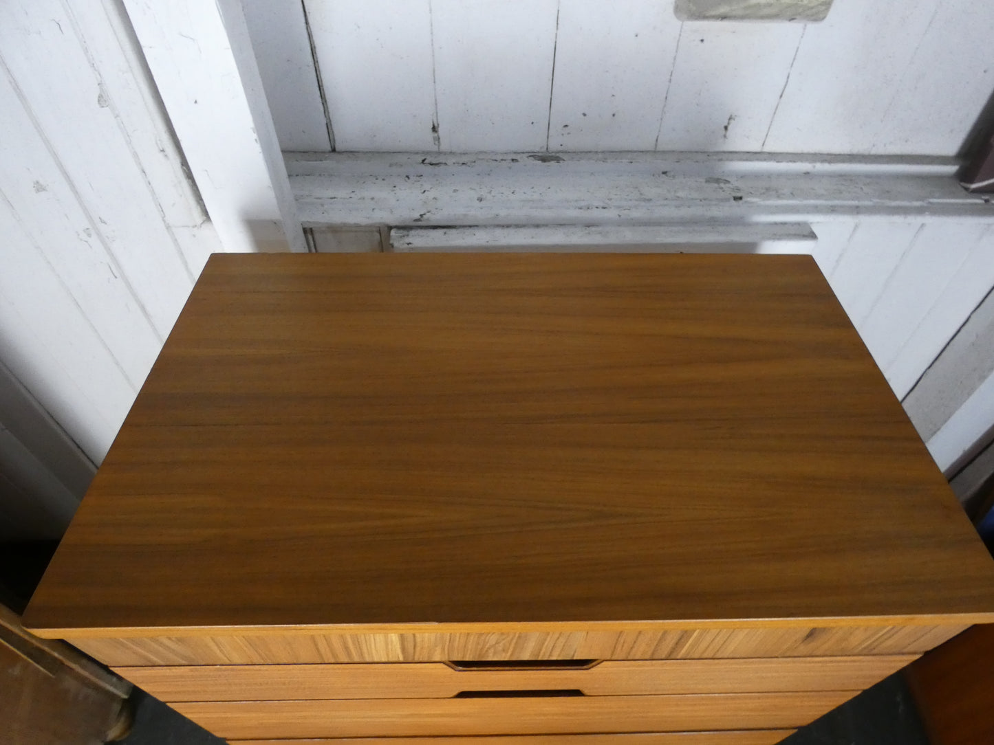 Uniflex Mid Century Chest of Drawers – Gunther Hoffstead Q Range Tallboy – Vintage Danish Style Teak Storage
