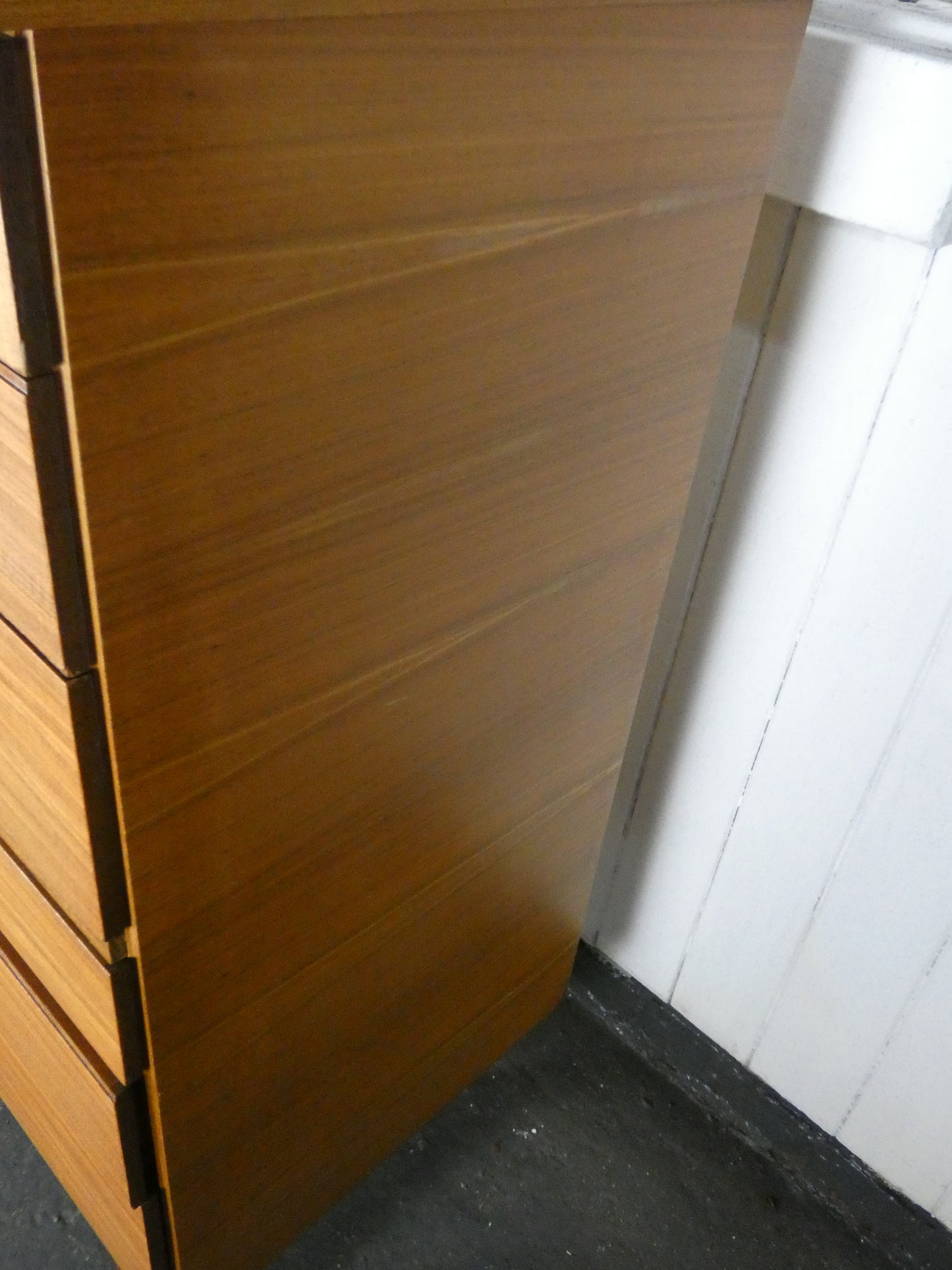 Uniflex Mid Century Chest of Drawers – Gunther Hoffstead Q Range Tallboy – Vintage Danish Style Teak Storage