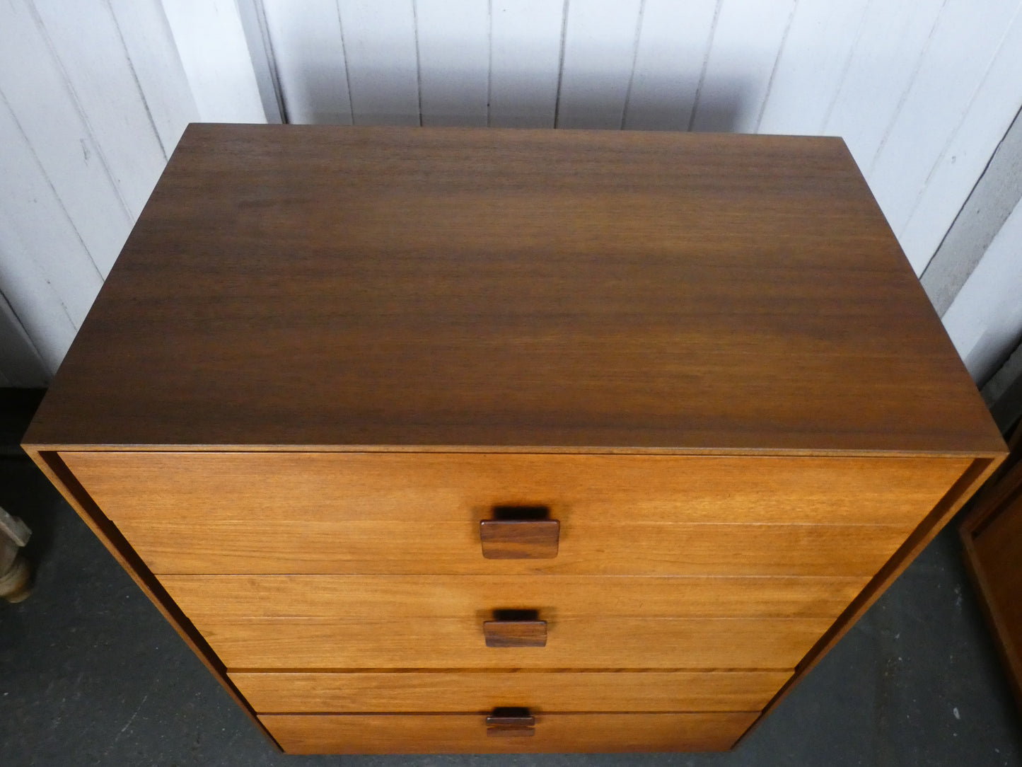 G Plan Mid Century Chest of Drawers – Kofod Larsen Denmark Range – Vintage Teak Tallboy Storage