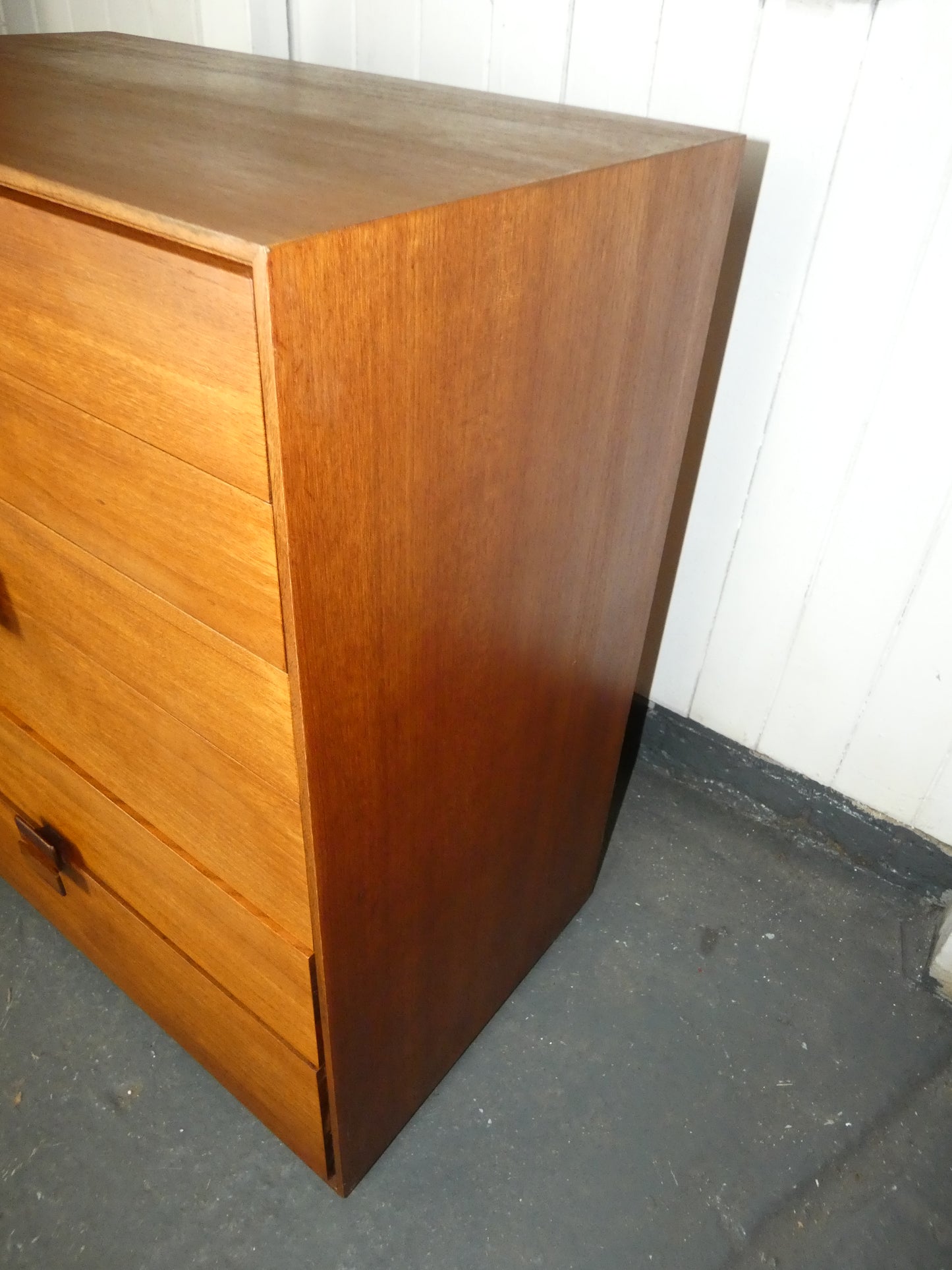G Plan Mid Century Chest of Drawers – Kofod Larsen Denmark Range – Vintage Teak Tallboy Storage