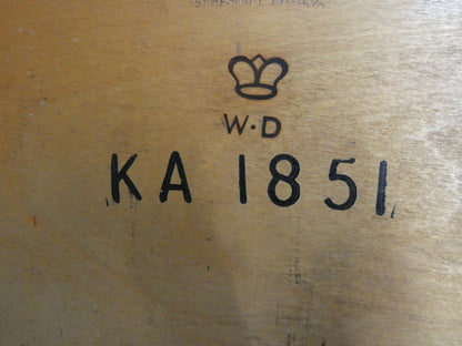 Mid-20th Century War Department Chest of Drawers – Original Military Cabinet with Key – Solid Wood Vintage Storage