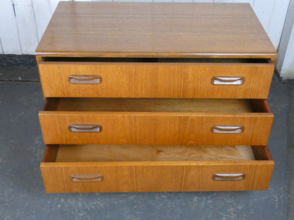 G Plan Fresco Vintage Teak Chest of Drawers – Mid Century Modern Lowboy Dresser Storage Unit