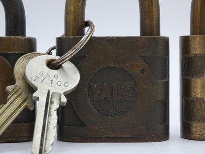 Vintage 50s Yale Padlocks and keys