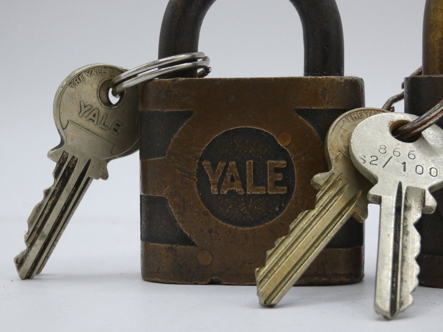 Vintage 50s Yale Padlocks and keys