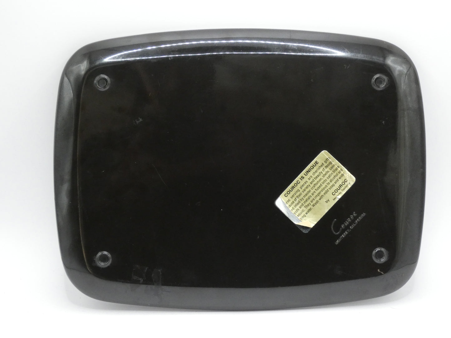 Mid Century Modern Couroc Serving Tray – Vintage Californian Barware Decor