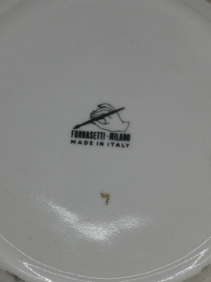 Authentic Piero Fornasetti ‘Antichi Planisferi’ Porcelain Dish / Coaster with Gold Rim | Mid-Century Italian Design