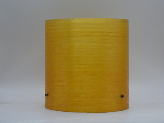 Large vintage orange / yellow  spun fibreglass lampshade 60s